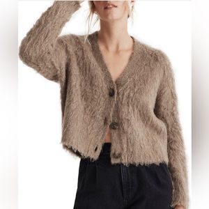 Madewell Brushed V Neck Cardigan